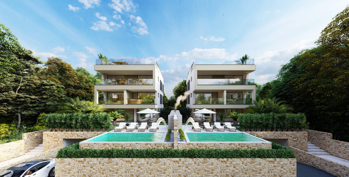 Luxusní apartmány 80 m od pláže, Kožino/Zadar