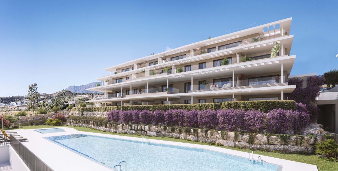 Estepona: Nové apartmány s panoramatickými výhledy na moře