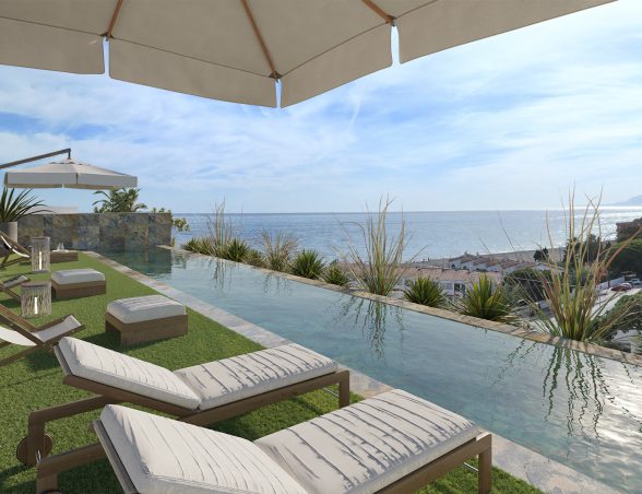 Okouzlující apartmány se střešním bazénem jen 100 metrů od písečné pláže