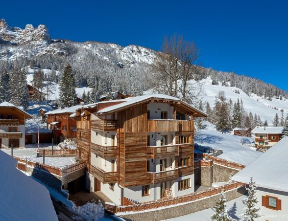 Ski-in/ski-out apartmány přímo na sjezdovce Gran Risa