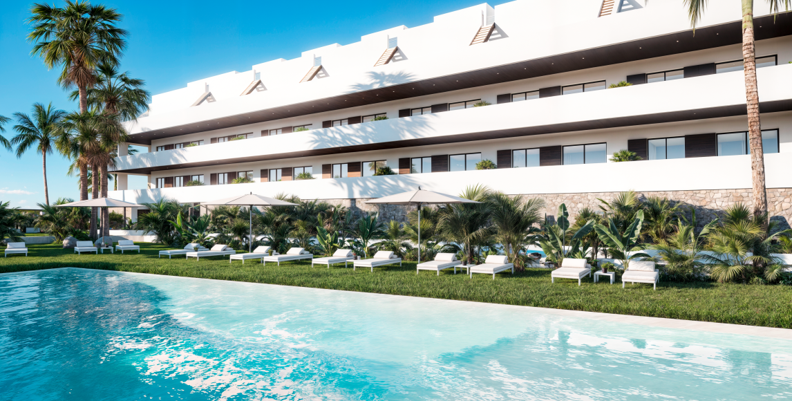 Nový resort s výhledy na moře jen 5 minut jízdy od pláže a golfu