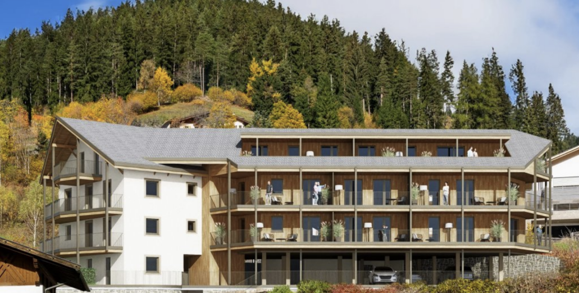 Luxusní apartmán s panoramatickou terasou v srdci Dolomit