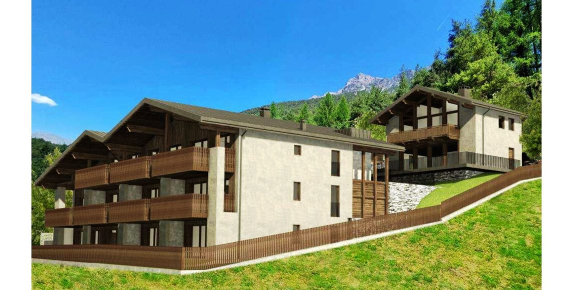 Moderní bydlení ve Fior d’Alpe s terasami a zahradami