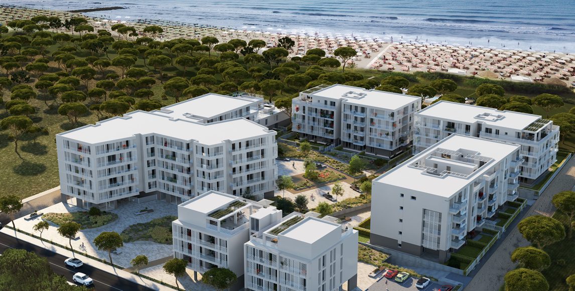 Moderní apartmány jen 100 metrů od pláže