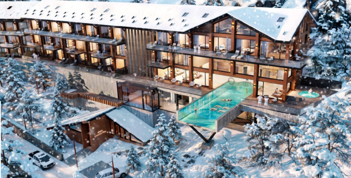 Jedinečné investiční Ski-in/ski-out apartmány s infinity bazénem a wellness
