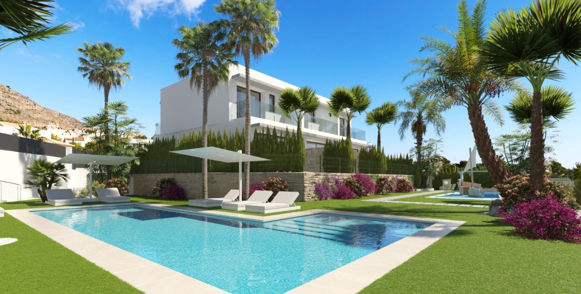 Designové vily s panoramatickým výhledem na Benidorm