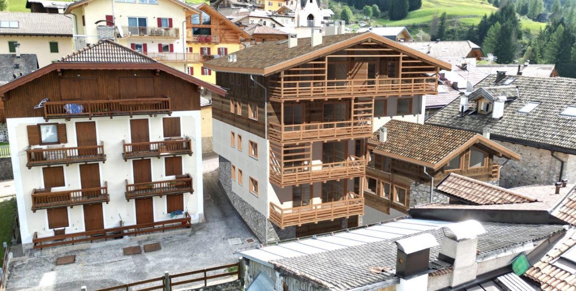 Podkrovní penthouse v Moeně mezi Val di Fassa a Val di Fiemme
