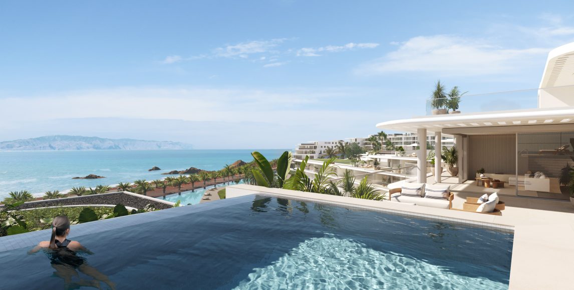 Překrásné výhledy na oceán z 1. linie u pláže s perfektním zázemím