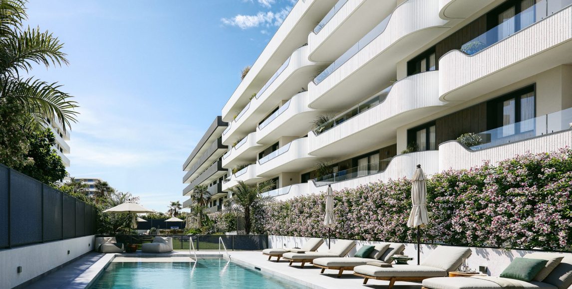 Slunečné apartmány jen pár kroků od pobřežní promenády a blízko veškerých služeb