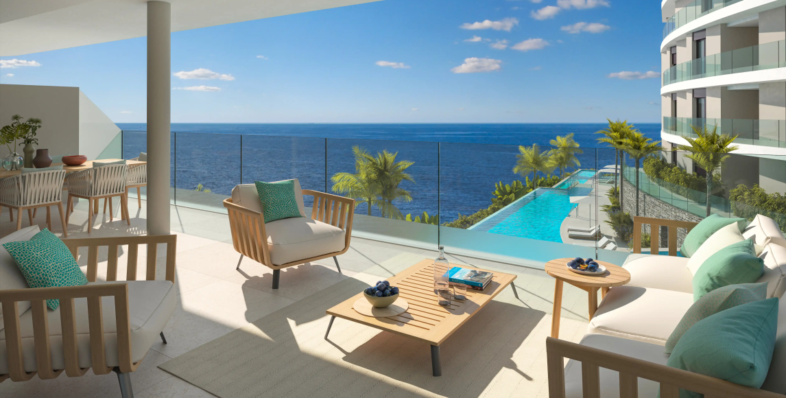 Luxusní apartmány v 1. linii u oceánu s panoramatickými výhledy