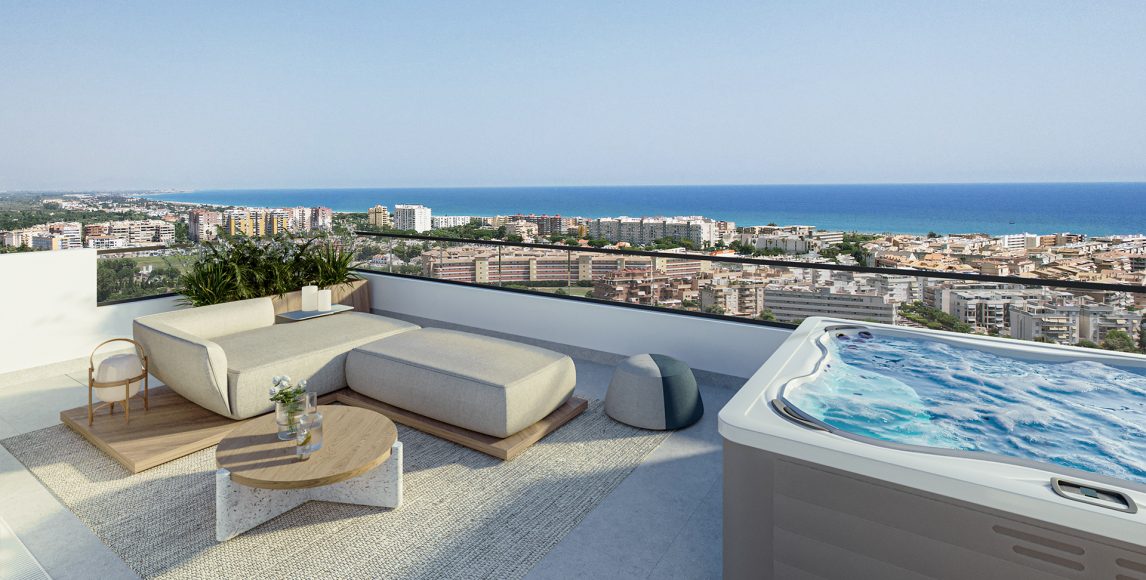 Investiční apartmány u pláže s wellness zázemím na Costa de Valencia