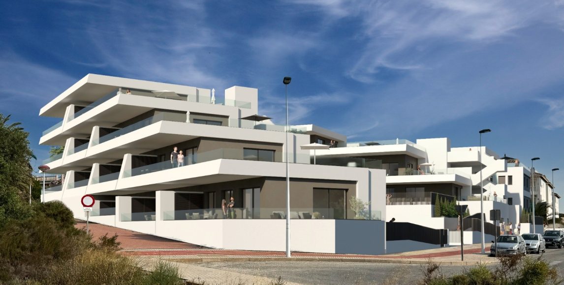 Kompletně vybavené apartmány u pláže s bazénem na Costa Blanca
